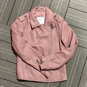 Girls Moto Pink Biker Jacket